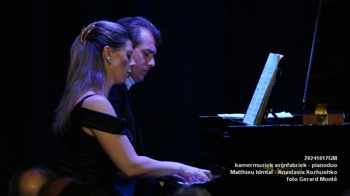 DSC03285- 2024 10 17 kamermuziek azijnfabriek - pianoduo Matthieu Idmtal - Anastasia Kozhushko - 17okt2024 -  foto GerardMontE web